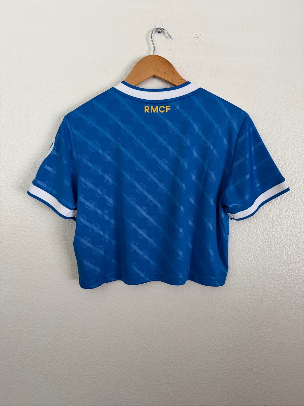 Adidas Real Madrid Cropped Soccer Jersey World Cup Ronaldo Women’s Size Large - Picture 5 of 10